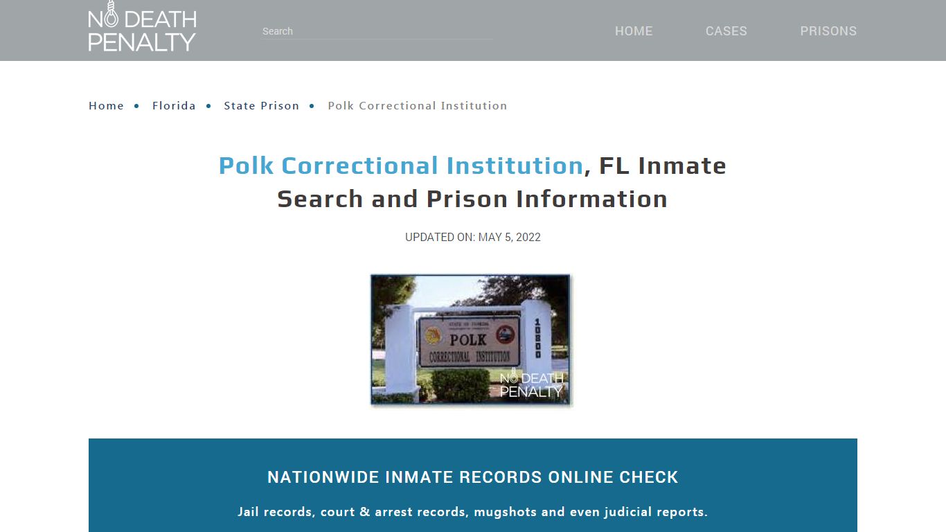 Polk Correctional Institution, FL Inmate Search ...